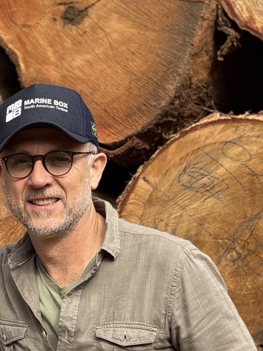 Xavier Barrazza, CEO of Marine Box, on site at a forest concession